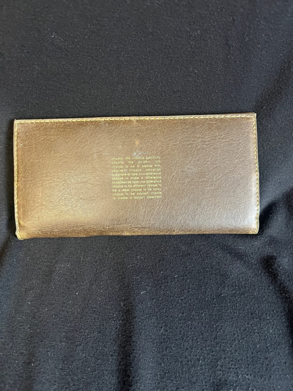 BOGO Matt & Nat Brown Vegan Leather Long Wallet